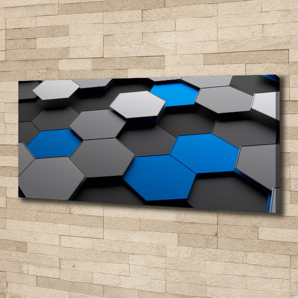 Cuadro canvas con impresión uv duradera horizontal Abstracción 3D