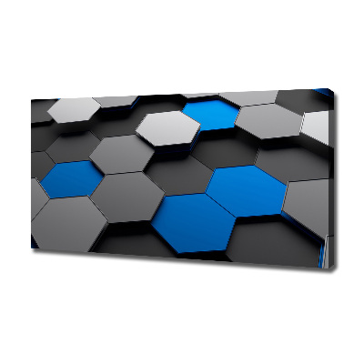 Cuadro canvas con impresión uv duradera horizontal Abstracción 3D