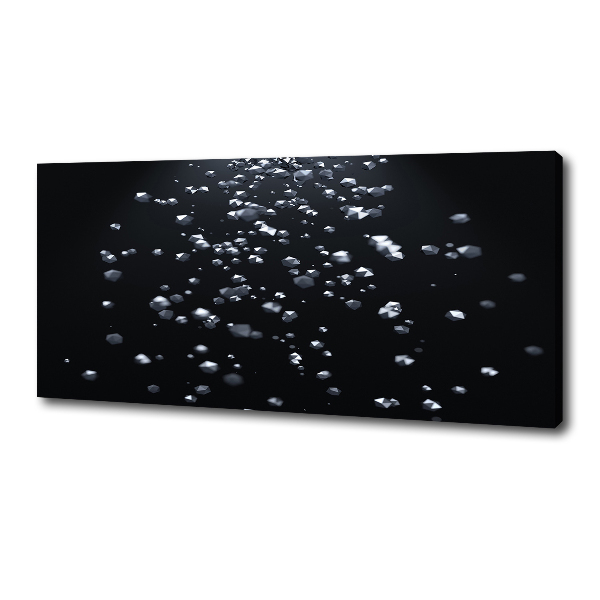 Cuadro canvas moderno de gran formato horizontal Abstracción 3D