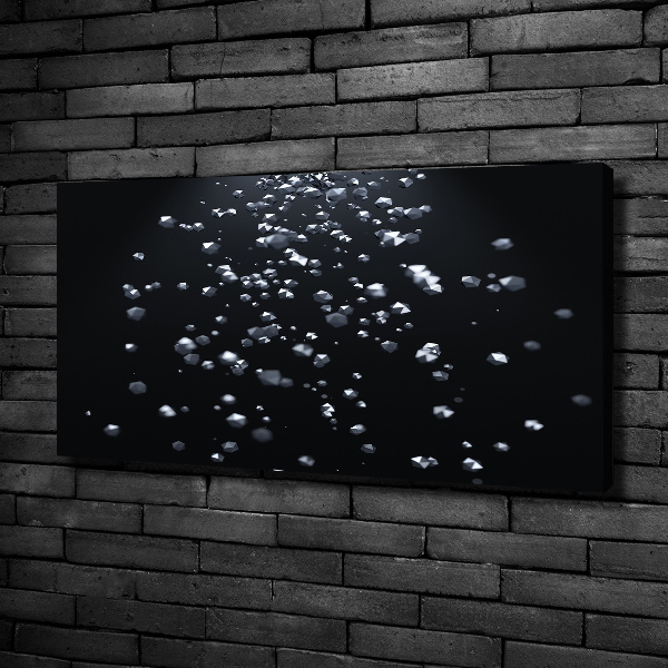 Cuadro canvas moderno de gran formato horizontal Abstracción 3D