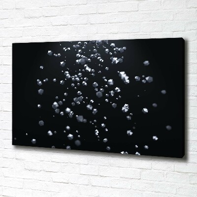 Cuadro canvas moderno de gran formato horizontal Abstracción 3D