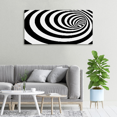 Foto en lienzo con acabado profesional horizontal Espiral rayada