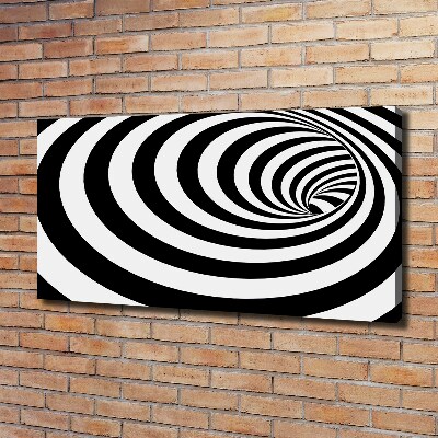 Foto en lienzo con acabado profesional horizontal Espiral rayada