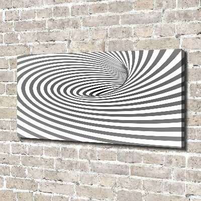 Fotocuadro en lienzo de alta calidad horizontal Espiral rayada