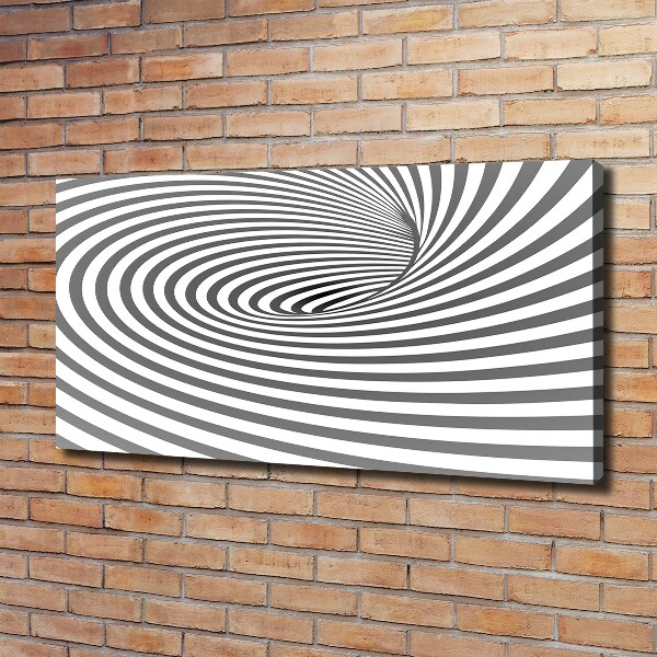 Fotocuadro en lienzo de alta calidad horizontal Espiral rayada