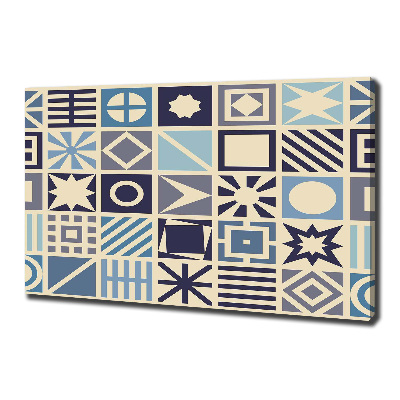 Cuadro canvas moderno de gran formato horizontal Fondo geométrico