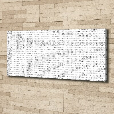 Fotocuadro en lienzo de alta calidad horizontal Código binario