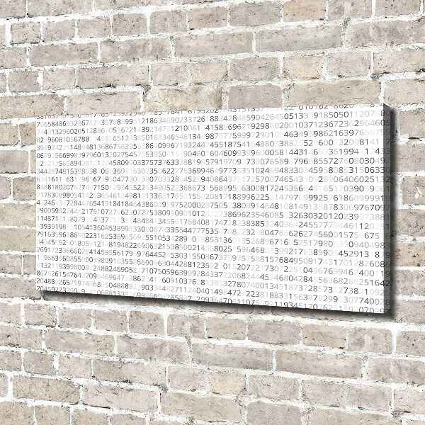 Fotocuadro en lienzo de alta calidad horizontal Código binario