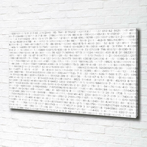 Fotocuadro en lienzo de alta calidad horizontal Código binario