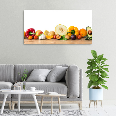 Fotocuadro en lienzo de alta calidad horizontal Frutas y verduras