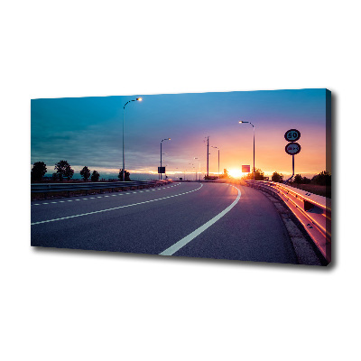 Cuadro canvas con impresión uv duradera horizontal Carretera