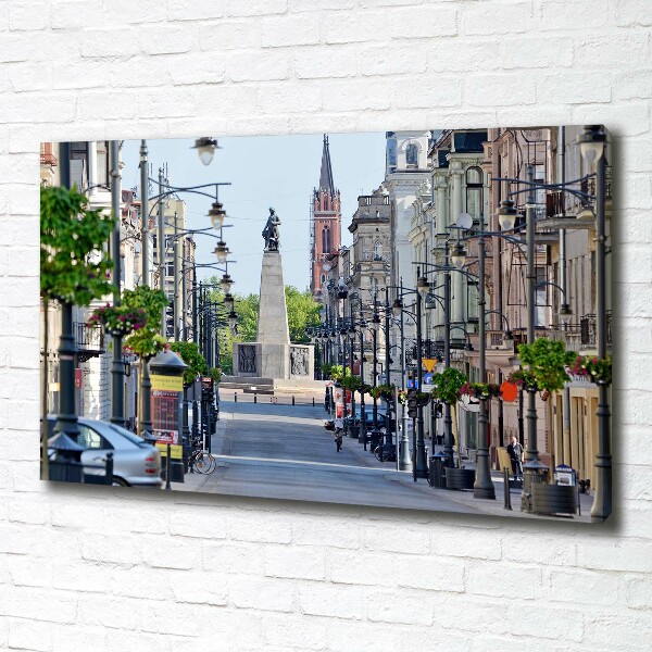 Fotocuadro en lienzo de alta calidad horizontal Lodz, Polonia