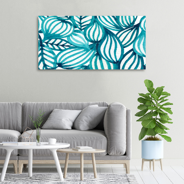 Cuadro canvas con impresión uv duradera horizontal Patrón floral