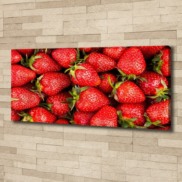Cuadro canvas moderno de gran formato horizontal fresas