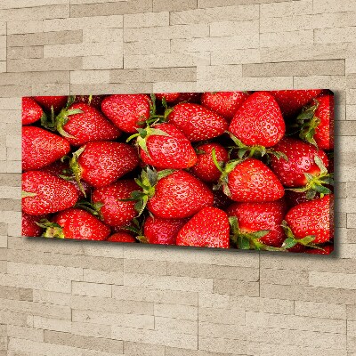 Cuadro canvas moderno de gran formato horizontal fresas
