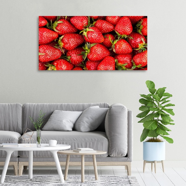 Cuadro canvas moderno de gran formato horizontal fresas