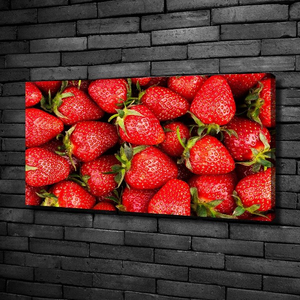 Cuadro canvas moderno de gran formato horizontal fresas