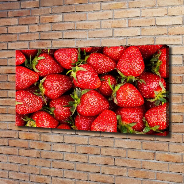 Cuadro canvas moderno de gran formato horizontal fresas