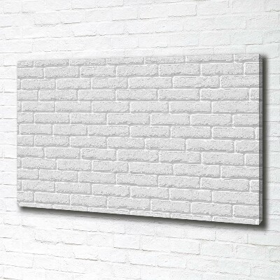 Cuadro canvas con impresión uv duradera horizontal pared de ladrillos