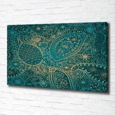 Cuadro canvas moderno de gran formato horizontal Fondo de adornos