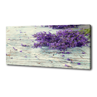 Cuadro canvas moderno de gran formato horizontal Lavanda
