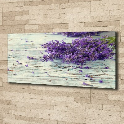 Cuadro canvas moderno de gran formato horizontal Lavanda