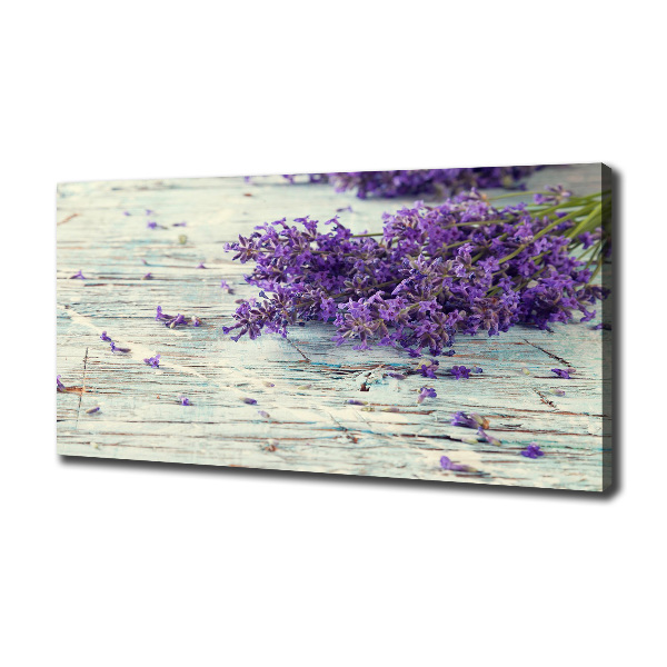 Cuadro canvas moderno de gran formato horizontal Lavanda
