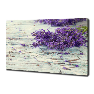 Cuadro canvas moderno de gran formato horizontal Lavanda
