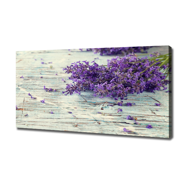 Cuadro canvas moderno de gran formato horizontal Lavanda