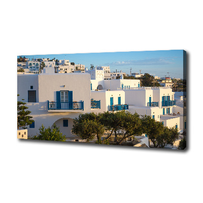 Cuadro canvas moderno de gran formato horizontal Mykonos, Grecia