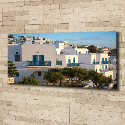 Cuadro canvas moderno de gran formato horizontal Mykonos, Grecia