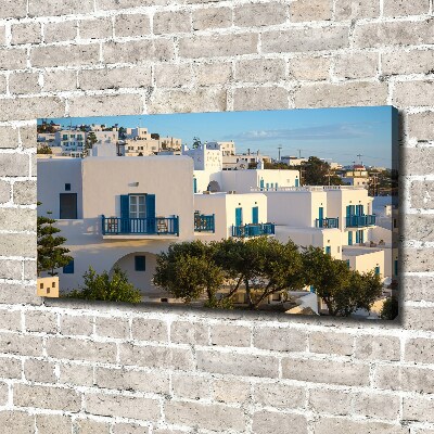 Cuadro canvas moderno de gran formato horizontal Mykonos, Grecia