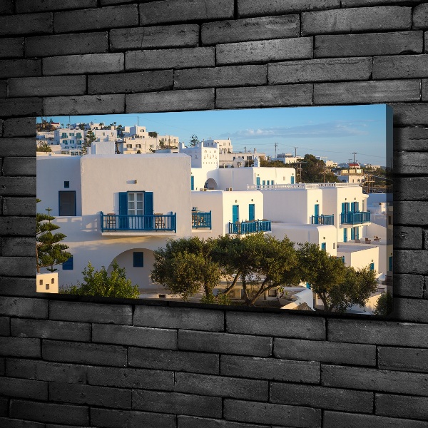 Cuadro canvas moderno de gran formato horizontal Mykonos, Grecia