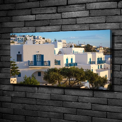 Cuadro canvas moderno de gran formato horizontal Mykonos, Grecia