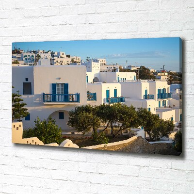 Cuadro canvas moderno de gran formato horizontal Mykonos, Grecia