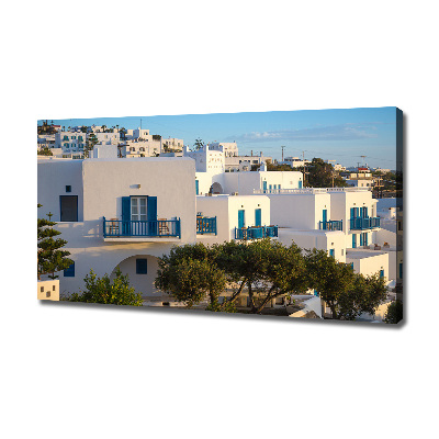 Cuadro canvas moderno de gran formato horizontal Mykonos, Grecia