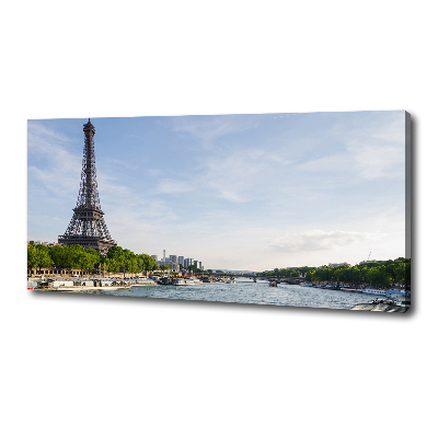 Cuadro canvas con impresión uv duradera horizontal Torre Eiffel de París
