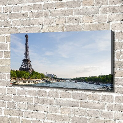 Cuadro canvas con impresión uv duradera horizontal Torre Eiffel de París