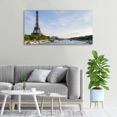 Cuadro canvas con impresión uv duradera horizontal Torre Eiffel de París