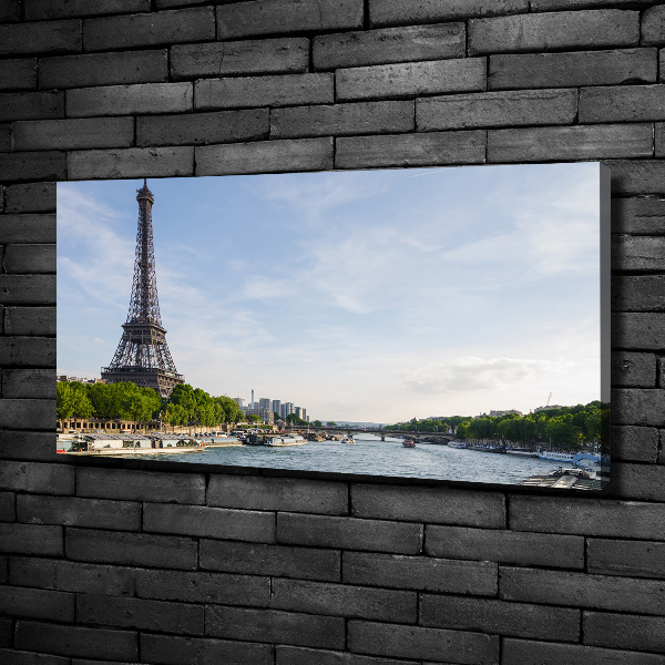 Cuadro canvas con impresión uv duradera horizontal Torre Eiffel de París