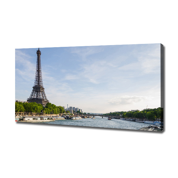 Cuadro canvas con impresión uv duradera horizontal Torre Eiffel de París