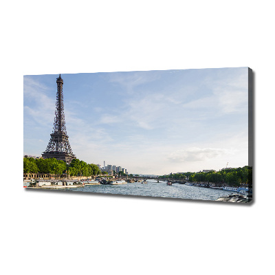 Cuadro canvas con impresión uv duradera horizontal Torre Eiffel de París
