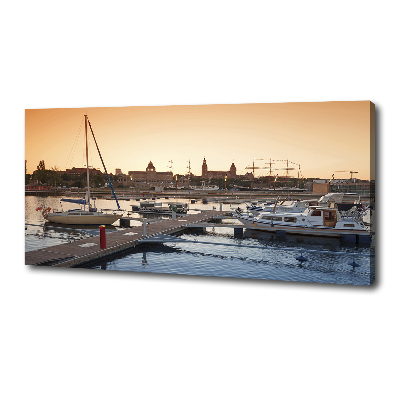 Cuadro canvas moderno de gran formato horizontal Szczecin, Polonia