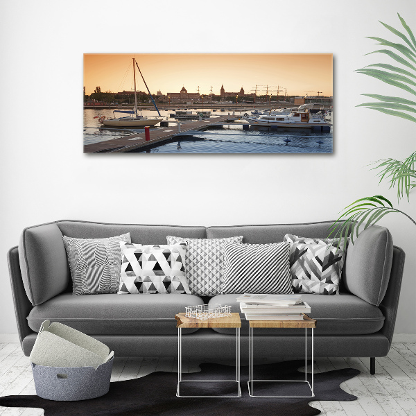 Cuadro canvas moderno de gran formato horizontal Szczecin, Polonia