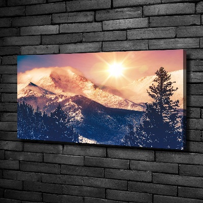 Foto en lienzo con acabado profesional horizontal Montañas de Colorado