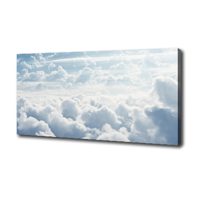 Cuadro canvas moderno de gran formato horizontal Nubes a vista de pájaro