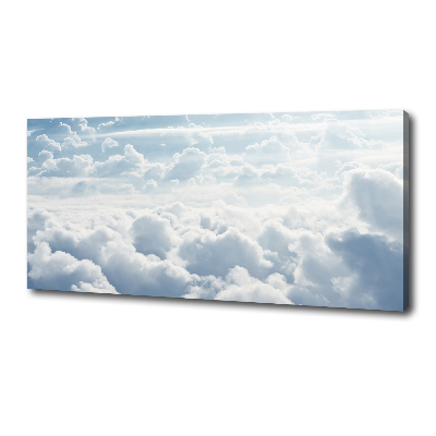 Cuadro canvas moderno de gran formato horizontal Nubes a vista de pájaro