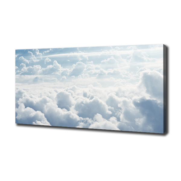 Cuadro canvas moderno de gran formato horizontal Nubes a vista de pájaro