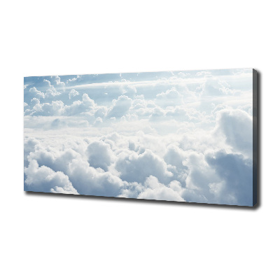 Cuadro canvas moderno de gran formato horizontal Nubes a vista de pájaro