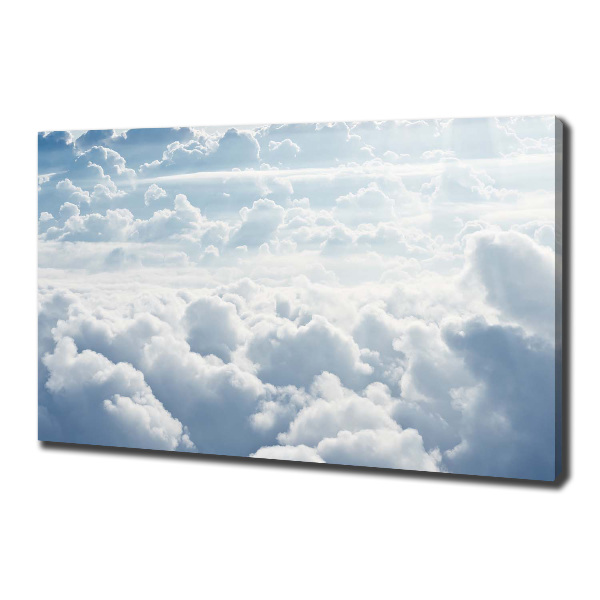 Cuadro canvas moderno de gran formato horizontal Nubes a vista de pájaro